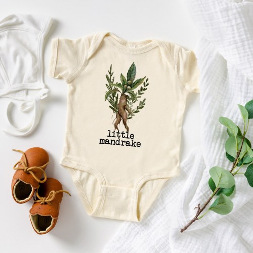 Little Mandrake Natural Organic Baby Bodysuit