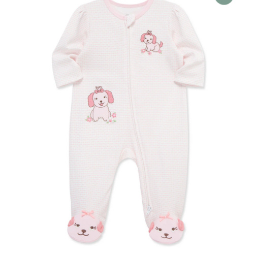 Lovely Pups 2-Way-Zip Footed One-Piece