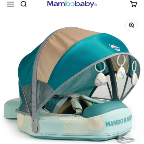 Mambobaby Float with Canopy and Tail Seashell
