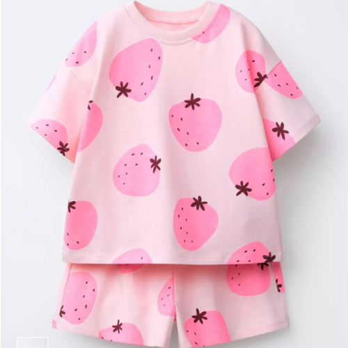 STRAWBERRY T-SHIRT AND BERMUDA SET - Faded pink | ZARA United States