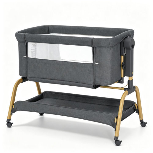 Isabelle & Max™ Alasca 3 in 1 Baby Bassinet, Rocking Bassinets Bedside Sleeper with Comfy Mattress and Wheels, 6 Height Adjustable Easy Folding Portable Bedside Crib for Newborn Infant & Reviews | Wayfair