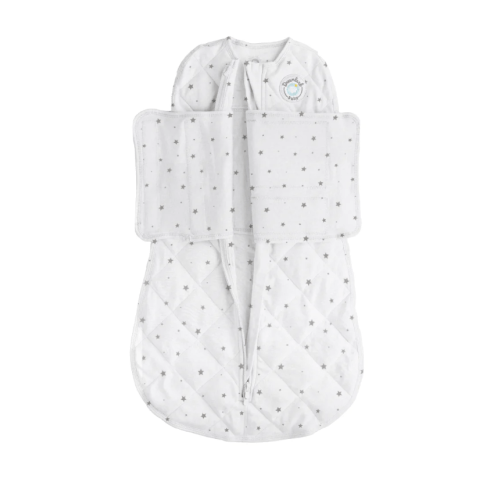 Dream Weighted Sleep Swaddle (0-6 months) in grey star or misty mauve