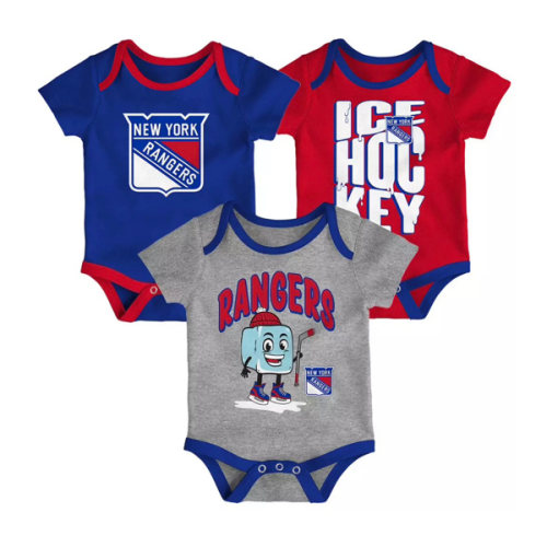 NHL Infant New York Rangers Multicolor 3-Piece Creeper Header Set | Dick's Sporting Goods