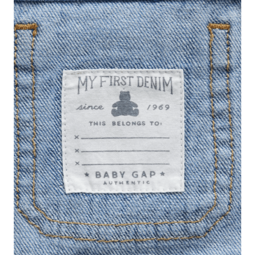 Baby Denim Shortalls - Medium Wash