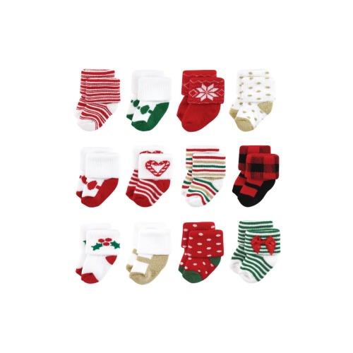 12Pk Cotton Terry Socks