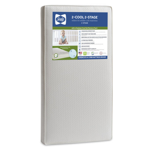 Sealy Baby 2-Cool 2 Stage Crib Mattress & Toddler Mattress, GREENGUARD Gold Certified, 52" x 28" & Reviews | Wayfair