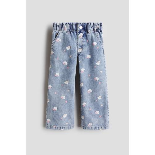 WIDE-LEG JEANS WITH MOTIF