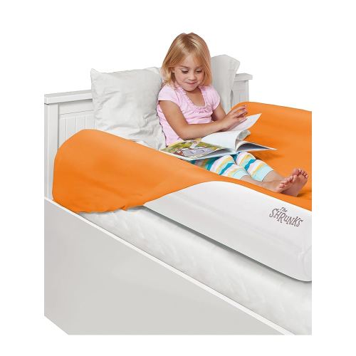 {2-Pack} Shrunks Inflatable Bed Rail for Toddlers | Travel Bed Rail for Kids, Adults, and Elderly | Portable Toddler Bed Bumpers| Blow Up Bed Guard Rail for Twin, Full, Queen, King Size Beds