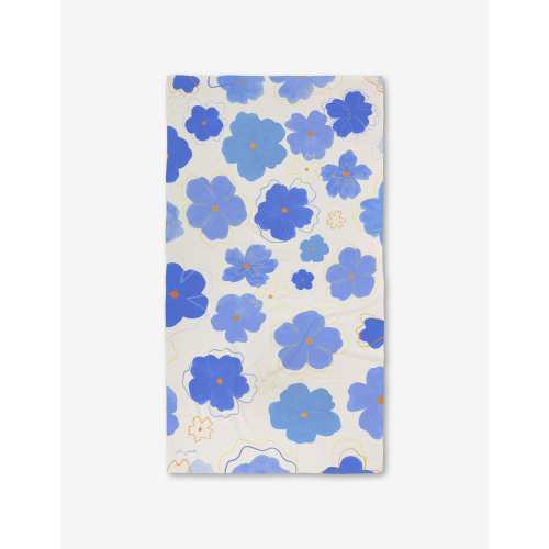 Blue Blossoms Luxe Bath Towel | Geometry – GEOMETRY
