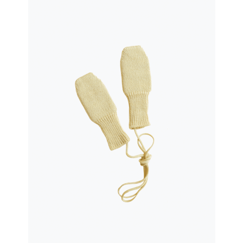 Fiza Mittens in Light Yellow