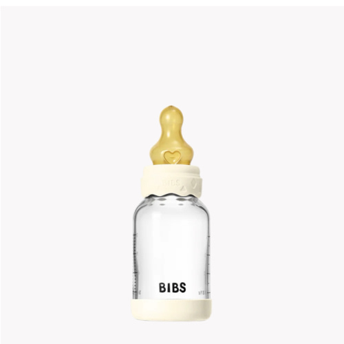 BIBS Baby Glass Bottle Boheme Set 4oz Latex - Ivory – Bibsworld store US