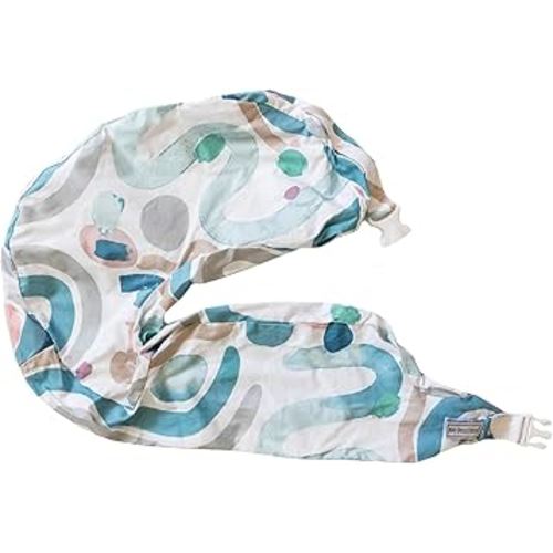 My Brest Friend Super Deluxe Nursing Pillow Cover - Slipcovers for Baby - Breathable Cotton, Adjustable Fit, Easy Care, Durable - Original Nursing Pillow Not Included, Modern Art