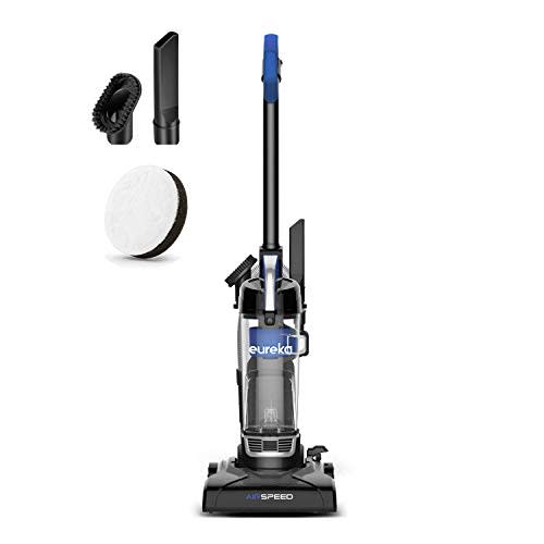 Eureka Vacuum Cleaners for Home,Airspeed Ultra-Lightweight, NEU10AE5 | Senior-Friendly 7.7 lb Pet Hair Upright Vacuum, Carpet & Hard Floor, Brush, Crevice Tool, Washable Filter, Blue
