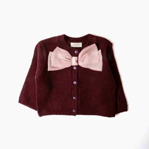 Picolette by Olivia Culpo Baby Girls' bow Cardigan Sweater - Pink Newborn