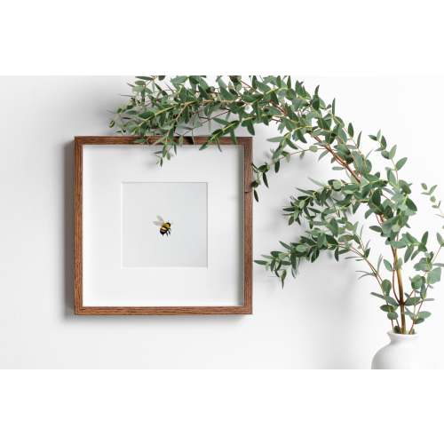 Mailed Prints, Honey Bee Sketch Print, Small Bees Artwork, Simple Bee Print, Minimalist Print
