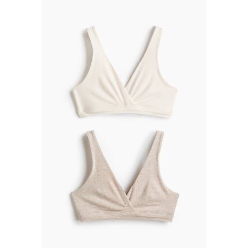 MAMA 2-PACK COTTON NURSING BRAS