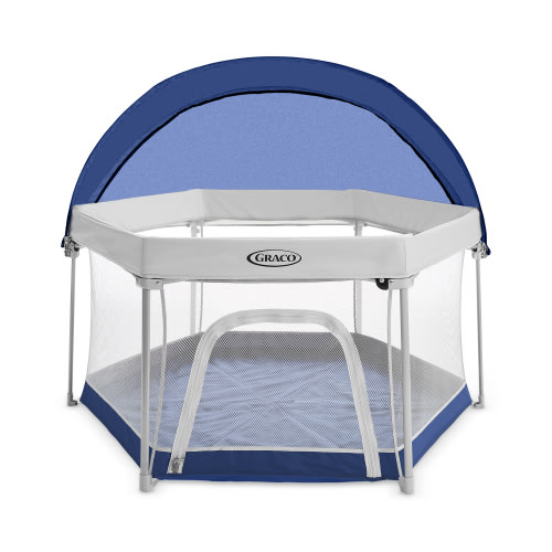 Graco Pack 'n Play LiteTraveler LX Playard, Outdoor and Indoor Use, Canyon, Blue, Unisex