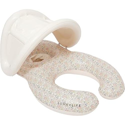 SUNNYLiFE Float Together Baby Seat, Into The Garden Ditsy Floral, PVC, 43.31x29.13x25.59 inches, 1.87 lbs