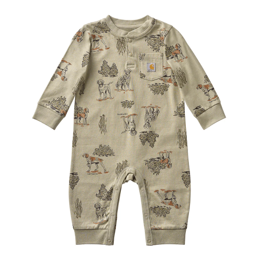 Boys' Long Sleeve Dog Print Coverall (Baby) | Carhartt