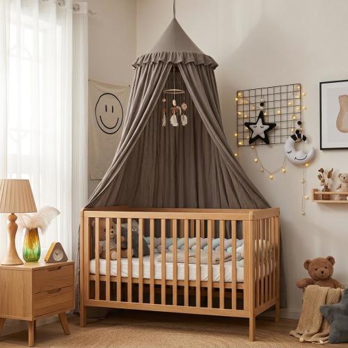 Kids Bed Canopy Mosquito Net | Hanging Dome Crib Tent for Baby & Toddler Room | Princess Playhouse Curtain Decor for Cozy Reading Nook