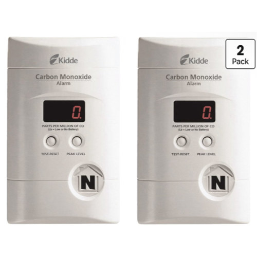 Amazon.com: Kidde Carbon Monoxide Detector, Plug In Wall with 9-Volt Battery Backup, Digital LED Display - 2 Pack