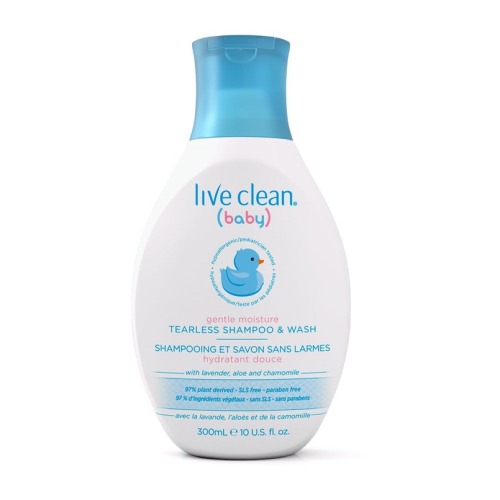 Live Clean Baby Gentle Moisture Tearless Shampoo & Wash