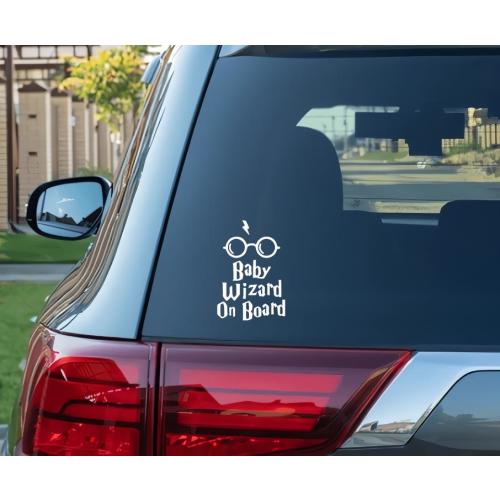 Baby On Board Potter 8x5 inch Mexkogifts Vinyl Decals – UV Resistant & Waterproof for Cars, Laptops and More