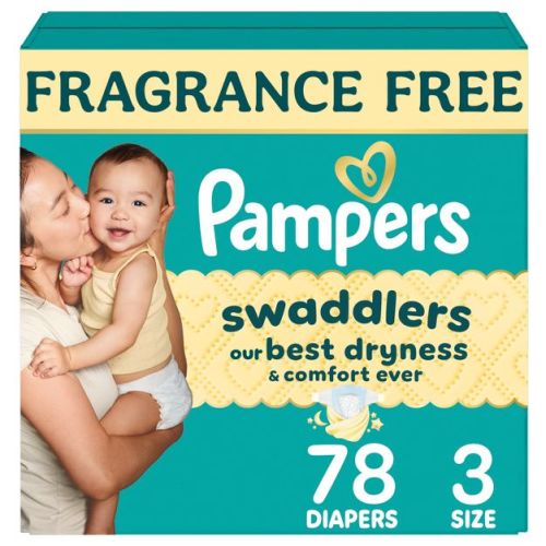 Pampers Swaddlers Sensitive Disposable Diapers - Size 3 - 78ct