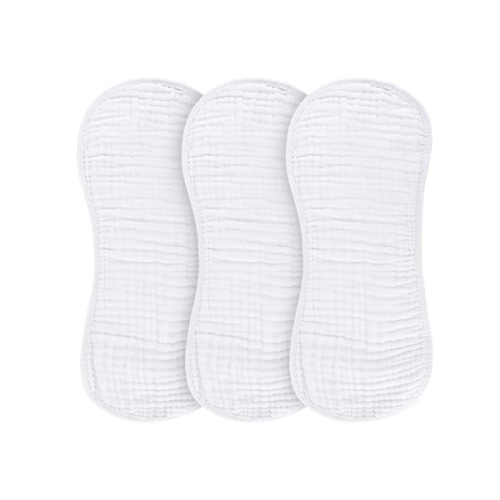 White 3 Pack Muslin Burp Cloth – Ely's & Co.