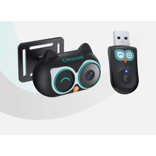 Ottocast Cabin Care Wireless CarPlay Adapter with Rear Seat Monitor