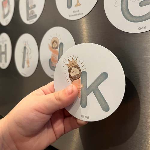 Catholic Alphabet Magnets - Set of 26