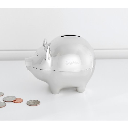 Mark & Graham x pbk Silver Piggy Bank