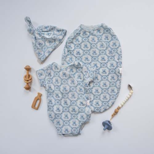 SHORT SLEEVE NEWBORN ESSENTIALS BUNDLE in Bamboo Cotton
