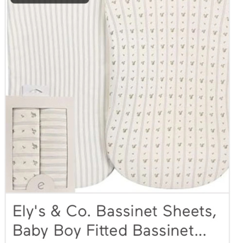 Linear Berry Leaf Bassinet Sheet Set – Ely's & Co.