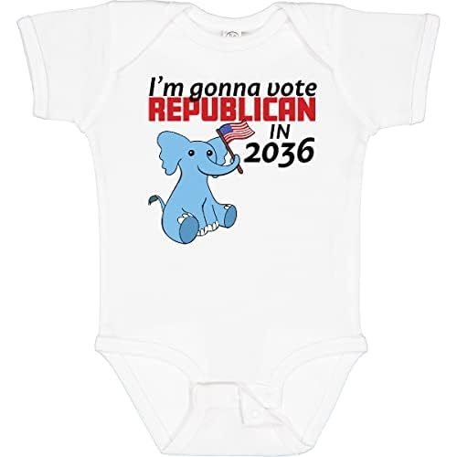 inktastic I'm Gonna Vote Republican in 2036 Baby Bodysuit