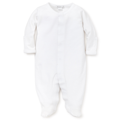 Kissy Kissy Classic Footie- White - NB
