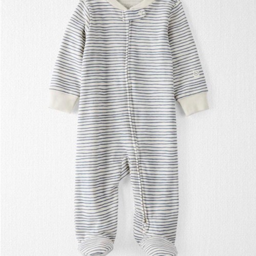 Baby Organic Cotton Sleep & Play Pajamas in Stripes - Little Planet | Carter's