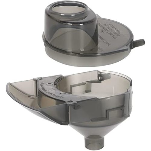 2 Pieces Replacement Parts Compatible with Baby Brezza Formula Pro Advanced FRP0046 Replacement Funnel and Cover. Grey, Gray, Funnel01