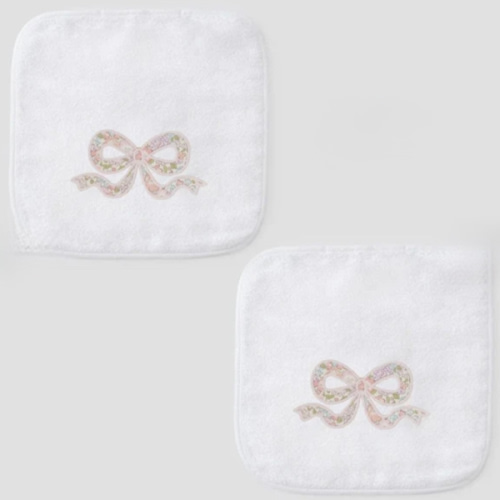 Baby Washcloths | Weezie Towels | liberty bow color l