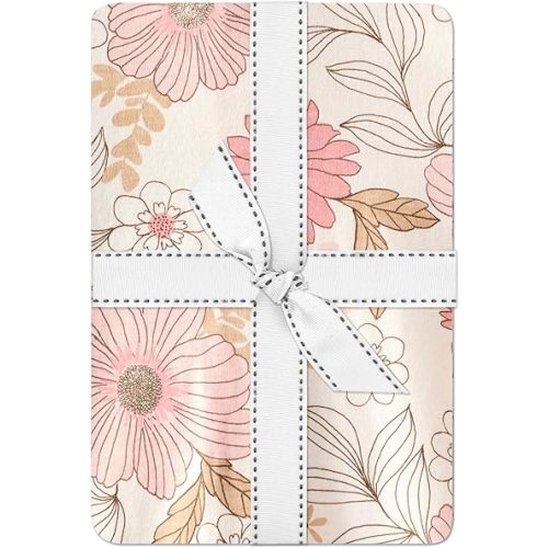 Frankie Fitted Crib Sheet 100% Organic Cotton, Pretty Petals