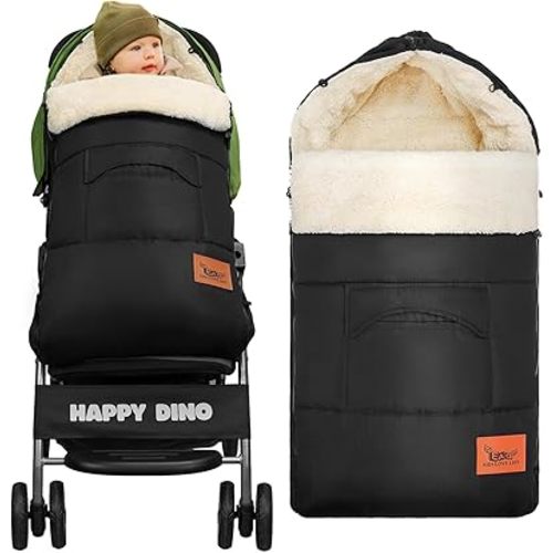 EAQ Winter Stoller Footmuff,Stroller Bunting Bag,Baby Stroller Sleeping Bag Warm Thick Lamb Fleece Windproof Baby Car Seat Cover for Strollers/Prams/Pushchairs