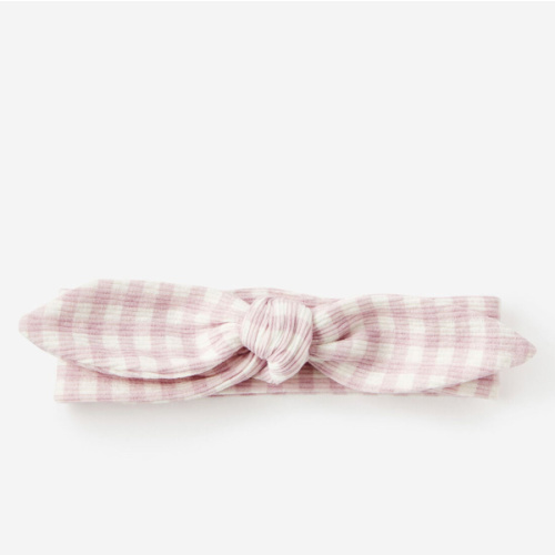 Organic Pointelle Bow Headband