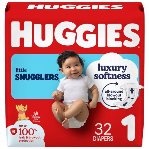 Huggies Little Snugglers Baby Diapers Unscented, Size 1 (8-14 lbs) | Walgreens