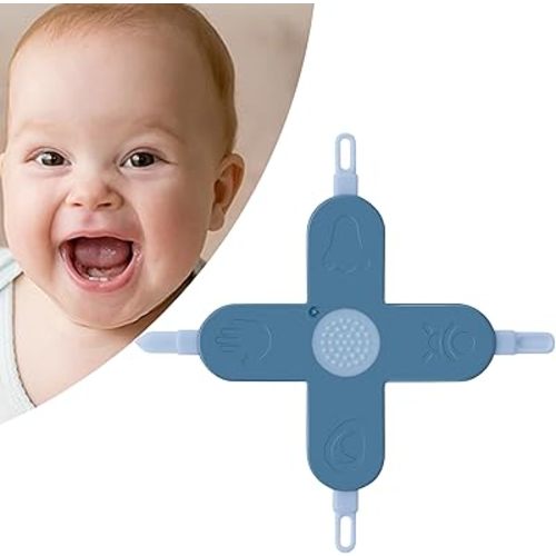 Baby 4-in-1 Nose,Nail and Ear Cleaner,Nail,Nose and Ear Gadget,Safe Ear Wax Removal Tool and Baby Nose Cleaner Nail Cleaner for Baby (Blue)