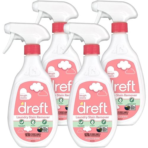 Dreft Stain Remover for Baby Clothes, Laundry Stain Remover Spray, Hypoallergenic Stain Treater, 22 Fl oz (Pack of 2)
