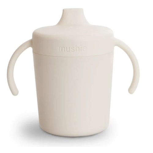 Trainer Sippy Cup – Mushie (Ivory or Smoke)