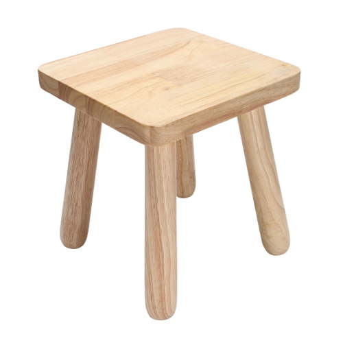 RICHYOUNG Wooden Step Stool for Adults, Small Wooden Stool, Square Stool Sitting Stool(Wood)