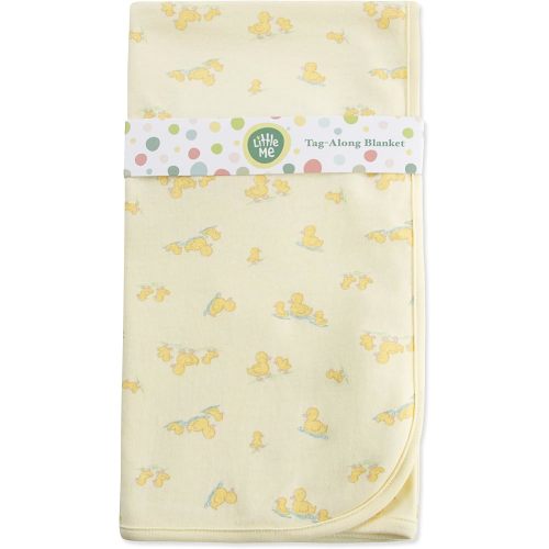 Little Me Baby Gender Neutral Swaddling Receiving Blanket, Duckies, OS
