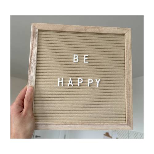 Custom Colour Square Felt Letterboard - Lime Green