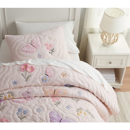 Wildflower Butterfly Quilt & Shams